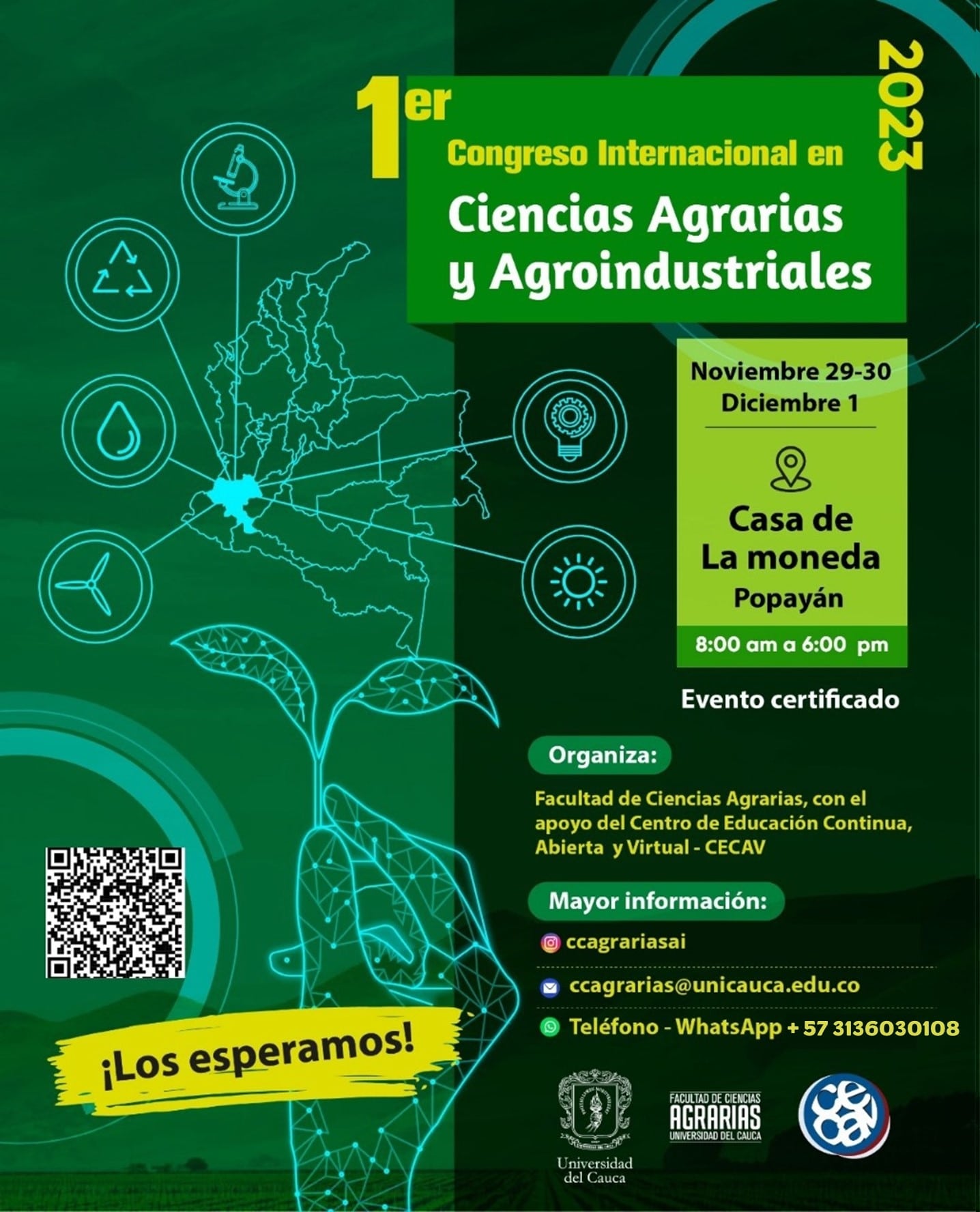 Invitación al congreso internacional en ciencias agrarias